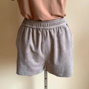WILFRED FREE Tan Faux Leather Bloomer Shorts Size S